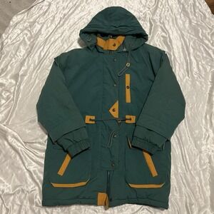Vintage 90s East West Hooded Ski Jacket size Medium Retro Indie Utility Winter